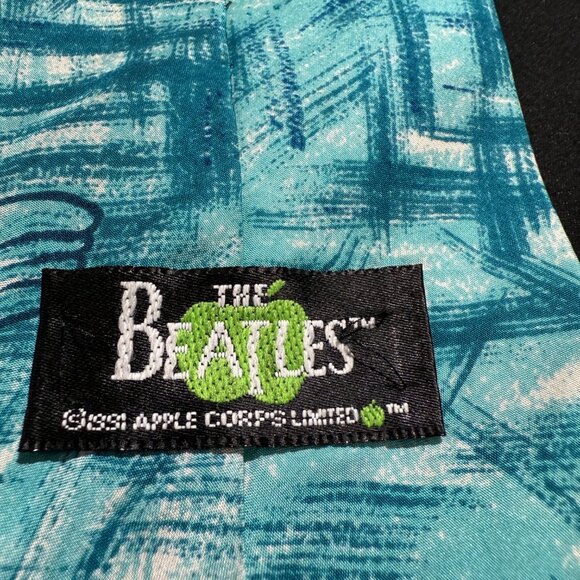 Beatles Memorabilia Lucy In The Sky With Diamonds Silk Tie VINTAGE Early 1990s - Picture 6 of 6